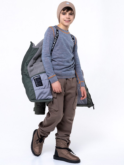 Купить зимнюю парку NIKASTYLE 4з4124 кипарис