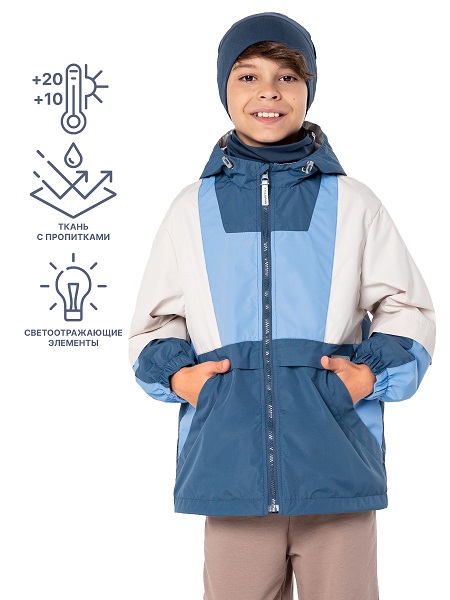 Ветровка NIKASTYLE 4л4524 молоко/джинс