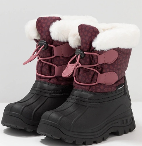 картинка Зимние ботинки KicKers Sealsnow Burgundy pink flowery 653262-10 183 от магазина Одежда+