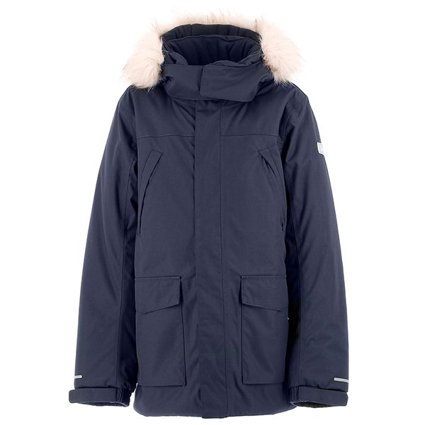 Зимняя парка CMP 30K1414 BLUE  вид спереди