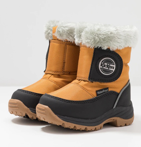 Зимние ботинки KicKers Low boots Black camel 744630 82 пара