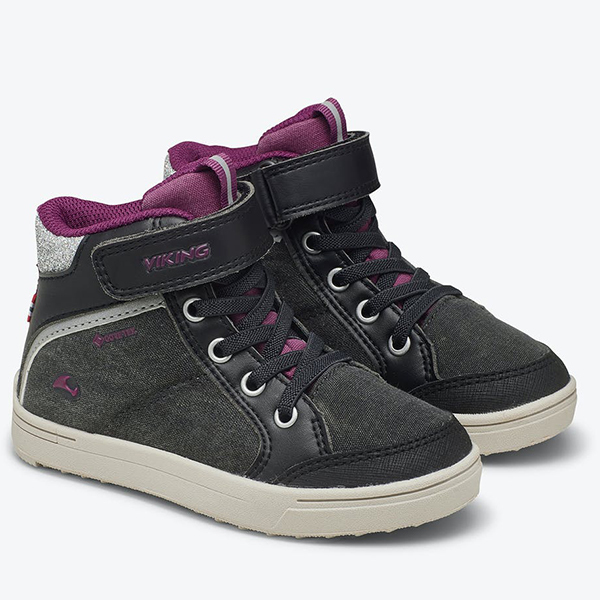 картинка Ботинки Viking Laila Mid GTX Black/Dark Pink от магазина Одежда+