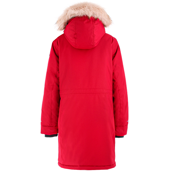 Зимняя парка CMP 30K1405 MAGENTA/ANTRACITE-GRAFFITE вид сзади