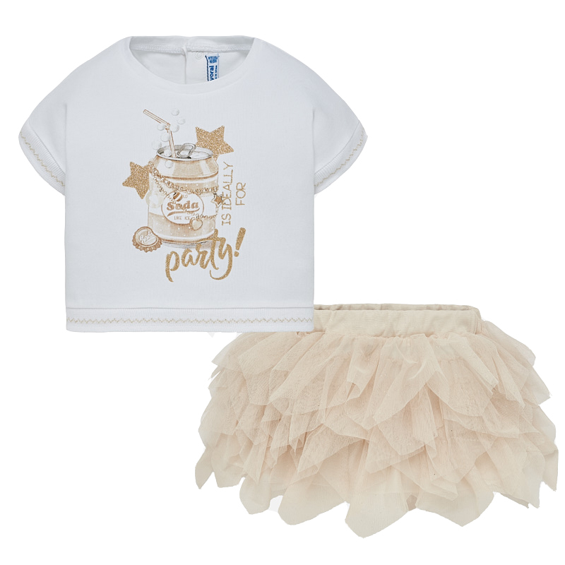 картинка Комплект Mayoral детский блузка и юбка Балерина 195077 от магазина Одежда+