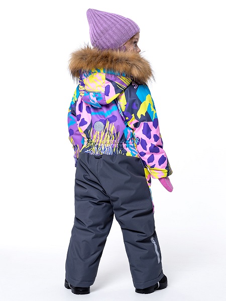 Детский комбинезон NIKASTYLE 8з0223 розовый/серый