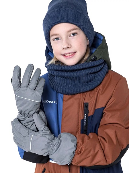 картинка Перчатки NIKASTYLE 15з6123 серый от магазина Одежда+