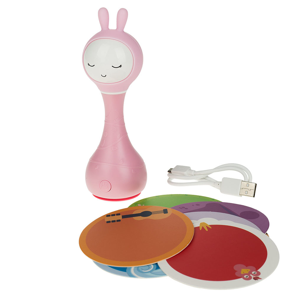 Зайка Alilo R1 розовый с карточками