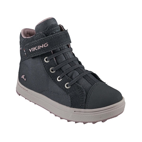 картинка Полуботинки Viking Leah Mid GTX Sneaker Dark Grey/Dusty Pink демисезонные от магазина Одежда+