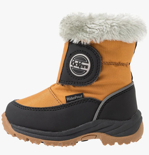 картинка Зимние ботинки KicKers Low boots Black camel 744630 82 от магазина Одежда+