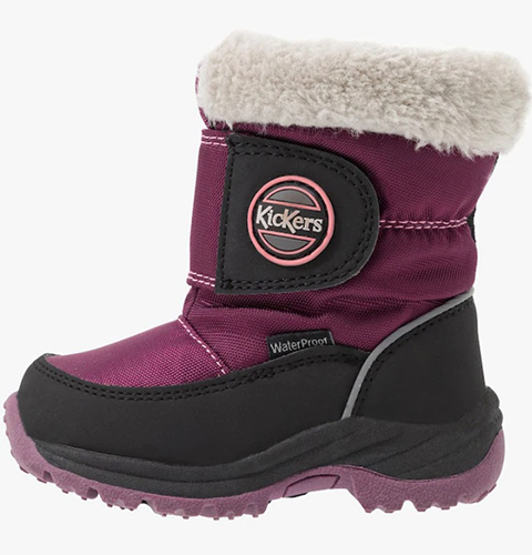 картинка Зимние ботинки KicKers Low boots Black purple 744630 83 от магазина Одежда+