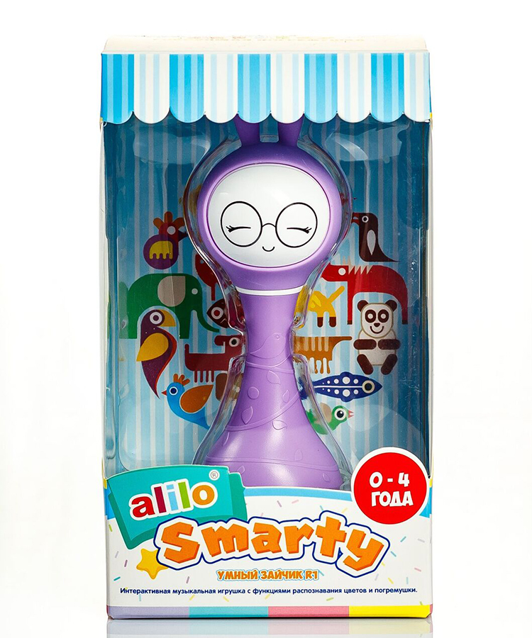 Зайка Alilo R1 фиолетовый в упаковке