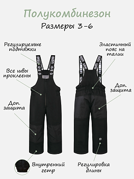 Детские зимние брюки Густи