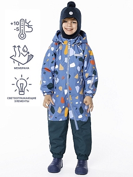 Демисезонный комбинезон NIKASTYLE 8м0124 джинс/океан