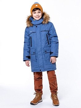 Зимняя парка NIKASTYLE 4з3323 джинсовый