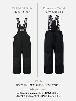 Детские зимние брюки Густи