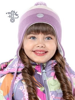 Шапка NIKASTYLE 11м10424 орхидея/молочный Шапка NIKASTYLE 11м10424 орхидея/молочный