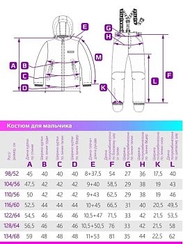 Демисезонный комплект NIKASTYLE 7м0724 атлантик/черный