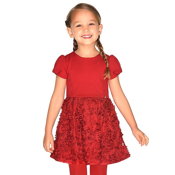картинка Платье Mayoral детское Красное 492022 от магазина Одежда+