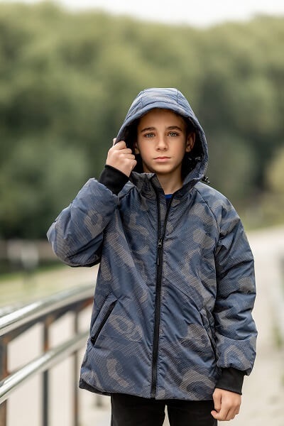 Batik Демисезонная куртка Харли 542-23в милитари синий