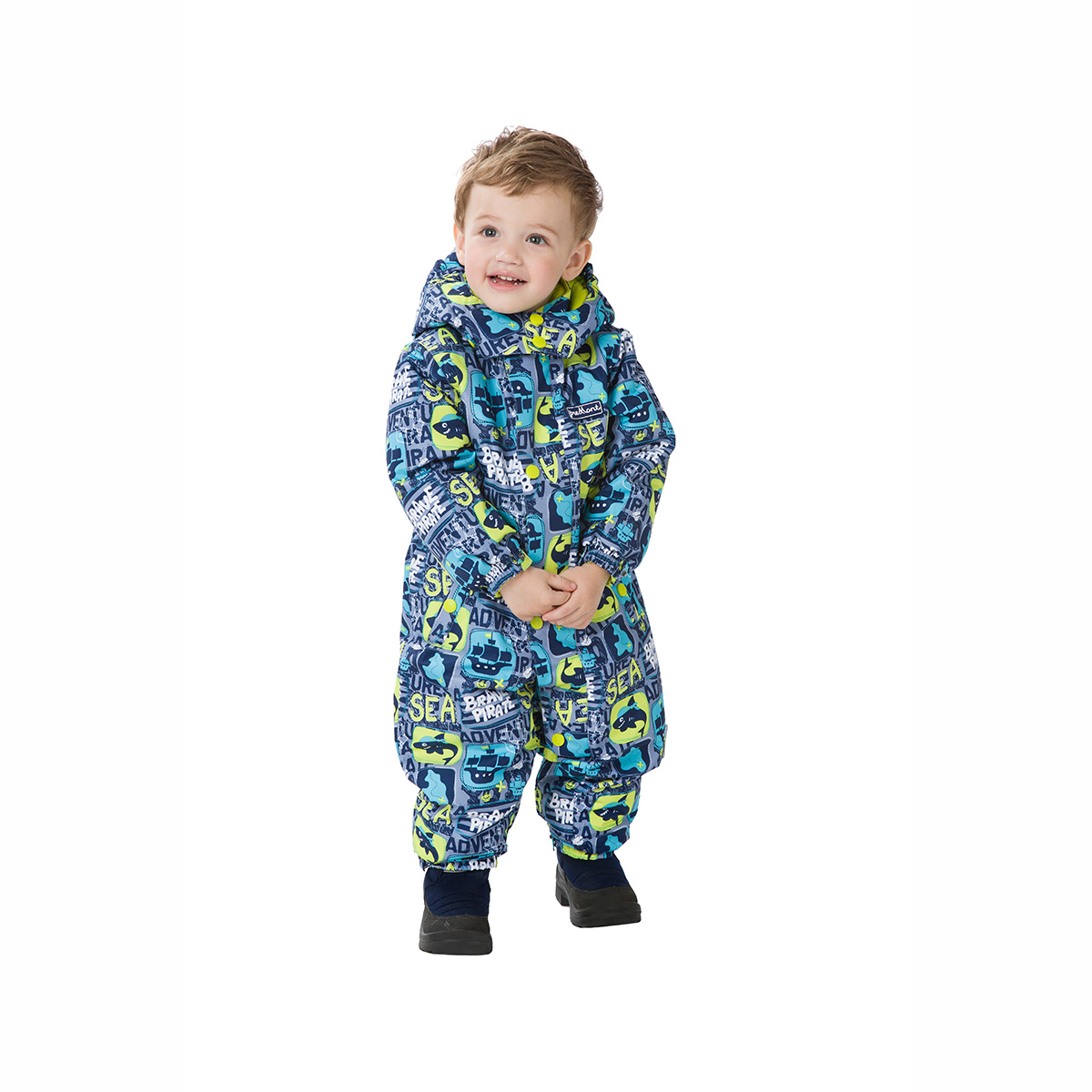 картинка Весенний комбинезон для малышей Premont "Тайны острова Оук" S18202 Grey от магазина Одежда+
