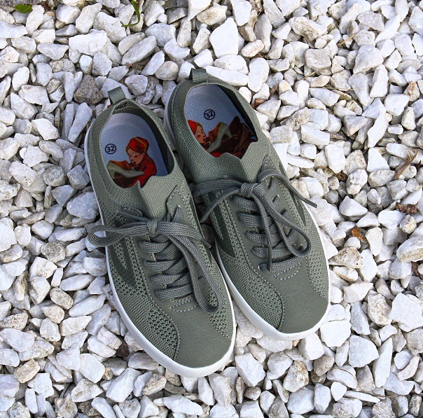 картинка Полуботинки Viking Retro Knitted Olive от магазина Одежда+