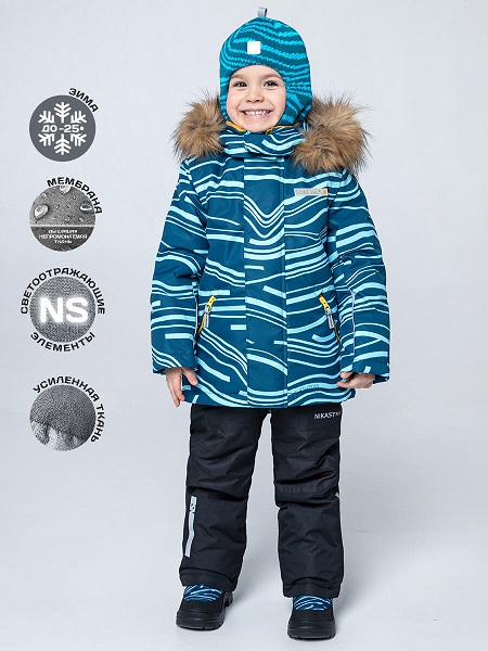 картинка Зимний комплект NIKASTYLE 7з1722 атлантик/бирюза от магазина Одежда+