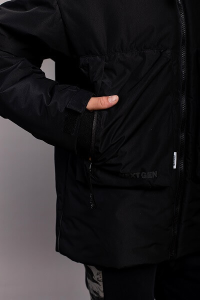 Купить парку Батик Картер 304-23о черный