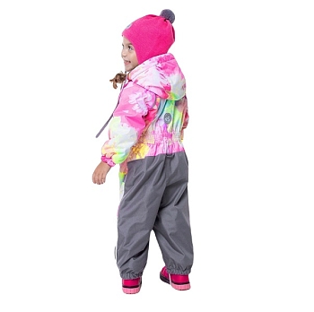 Демисезонный комбинезон NIKASTYLE 8м2822 розовый/желтый