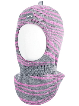 Шлем NIKASTYLE 10з7622 серый/розовый зимний