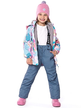 Демисезонный комплект NIKASTYLE 7м1224 аква/серый