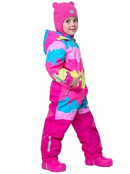 Демисезонный комбинезон NIKASTYLE 8м0223 бирюза/фуксия