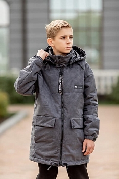 Демисезонная парка Batik Артур 544-23в черный графит