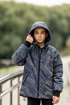 Демисезонная куртка Batik Харли 542-23в милитари синий