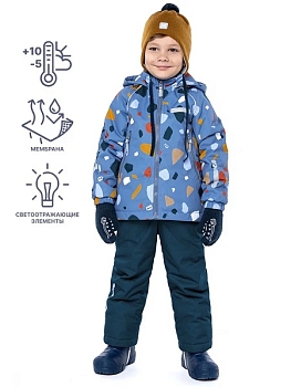 Демисезонный комплект NIKASTYLE 7м0324 джинс/океан