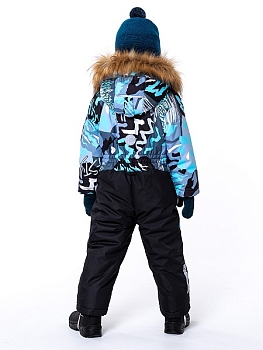 Зимний комбинезон NIKASTYLE 8з0123 графитовый/черный